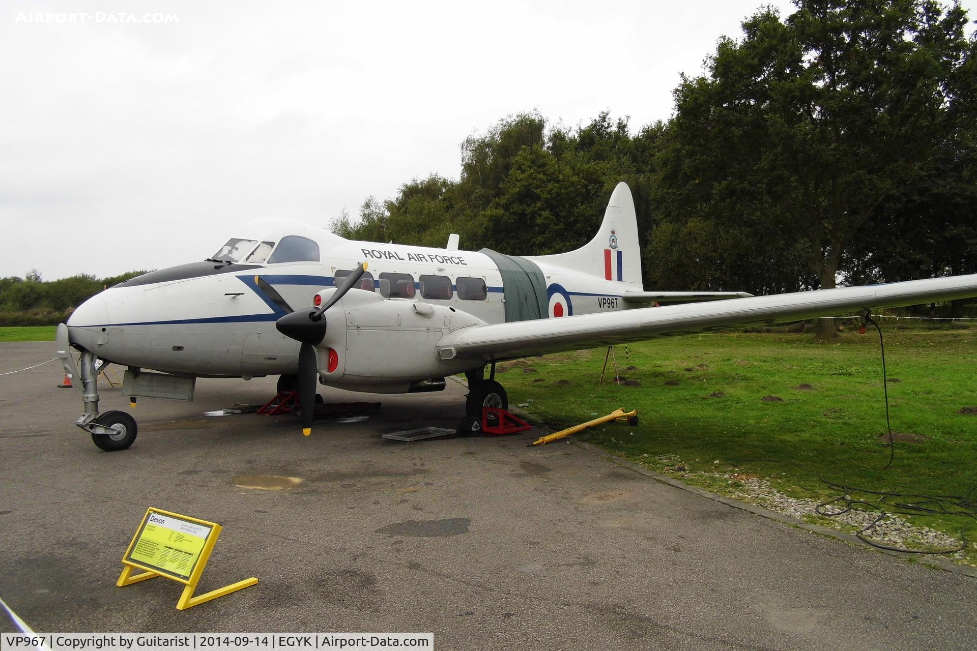 VP967, 1948 De Havilland DH-104 Devon C.2 C/N 04220, At the York Air Museum