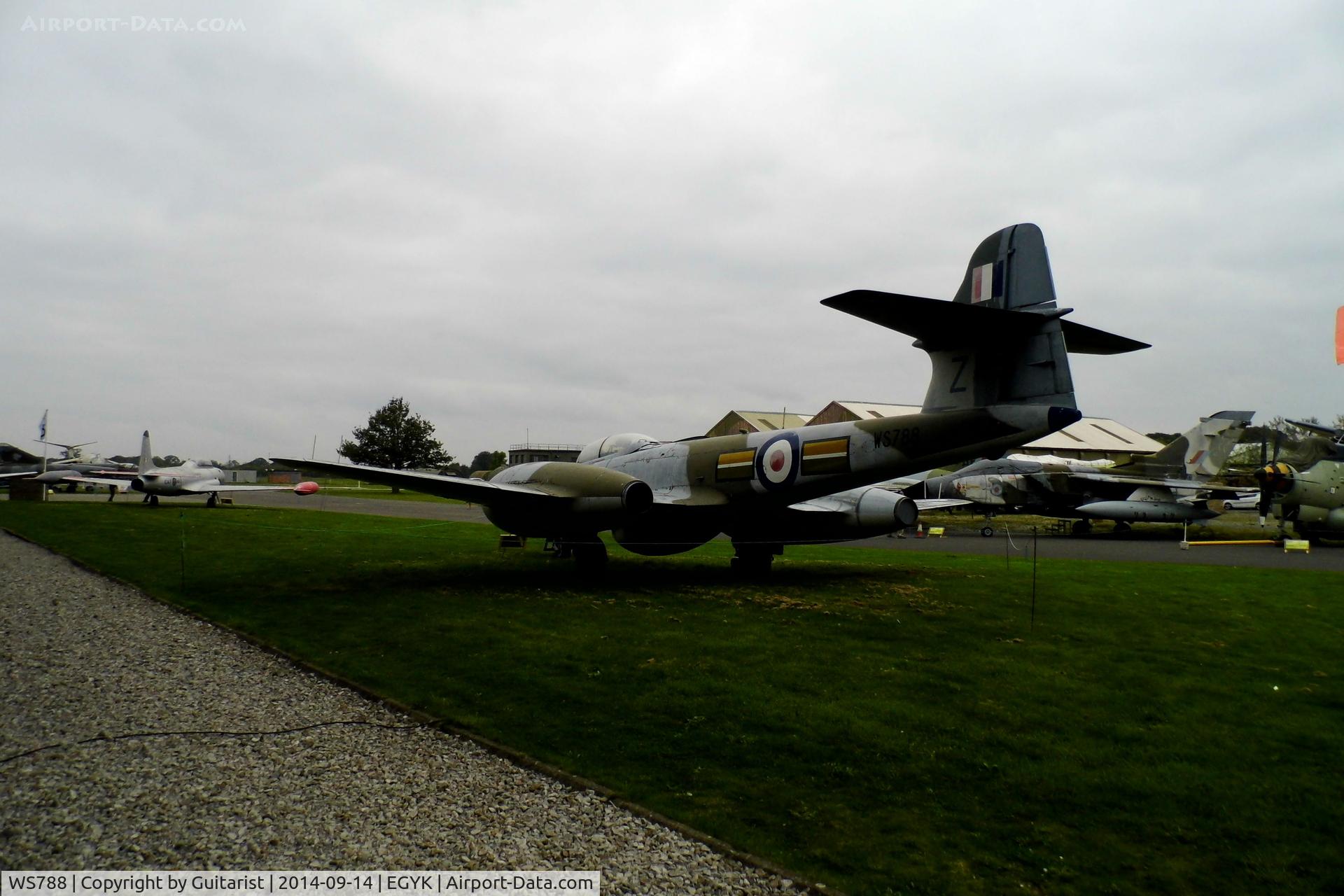 WS788, 1954 Gloster Meteor NF(T).14 C/N Not found WS788, At the York Air Museum