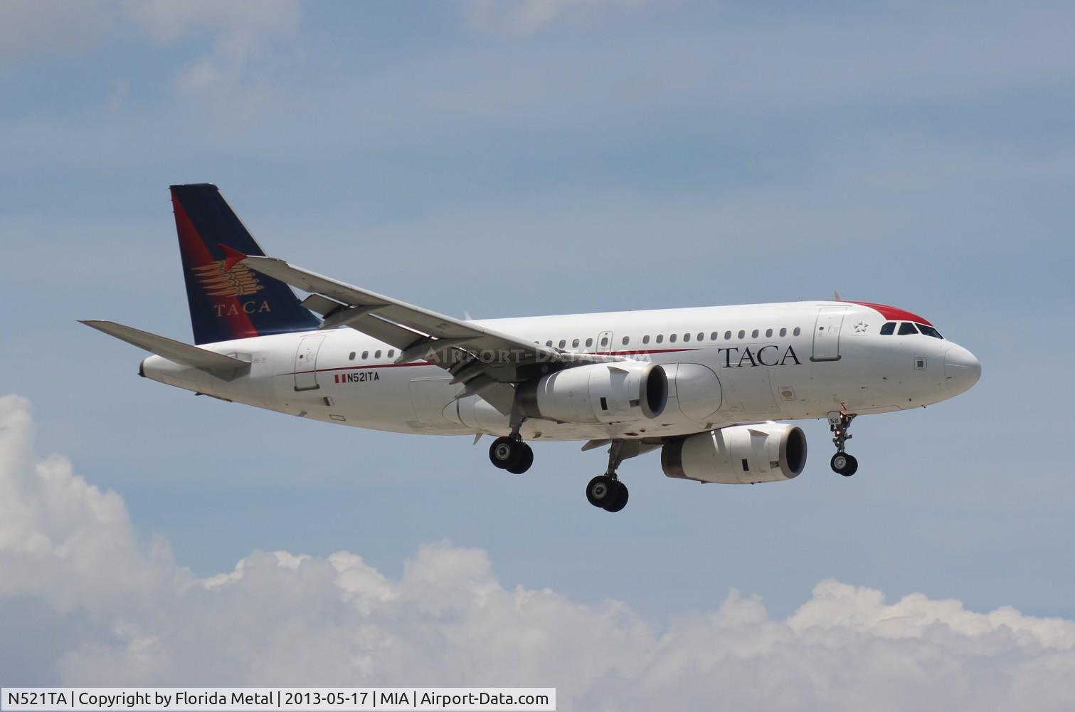 N521TA, 2007 Airbus A319-132 C/N 3276, Taca A319