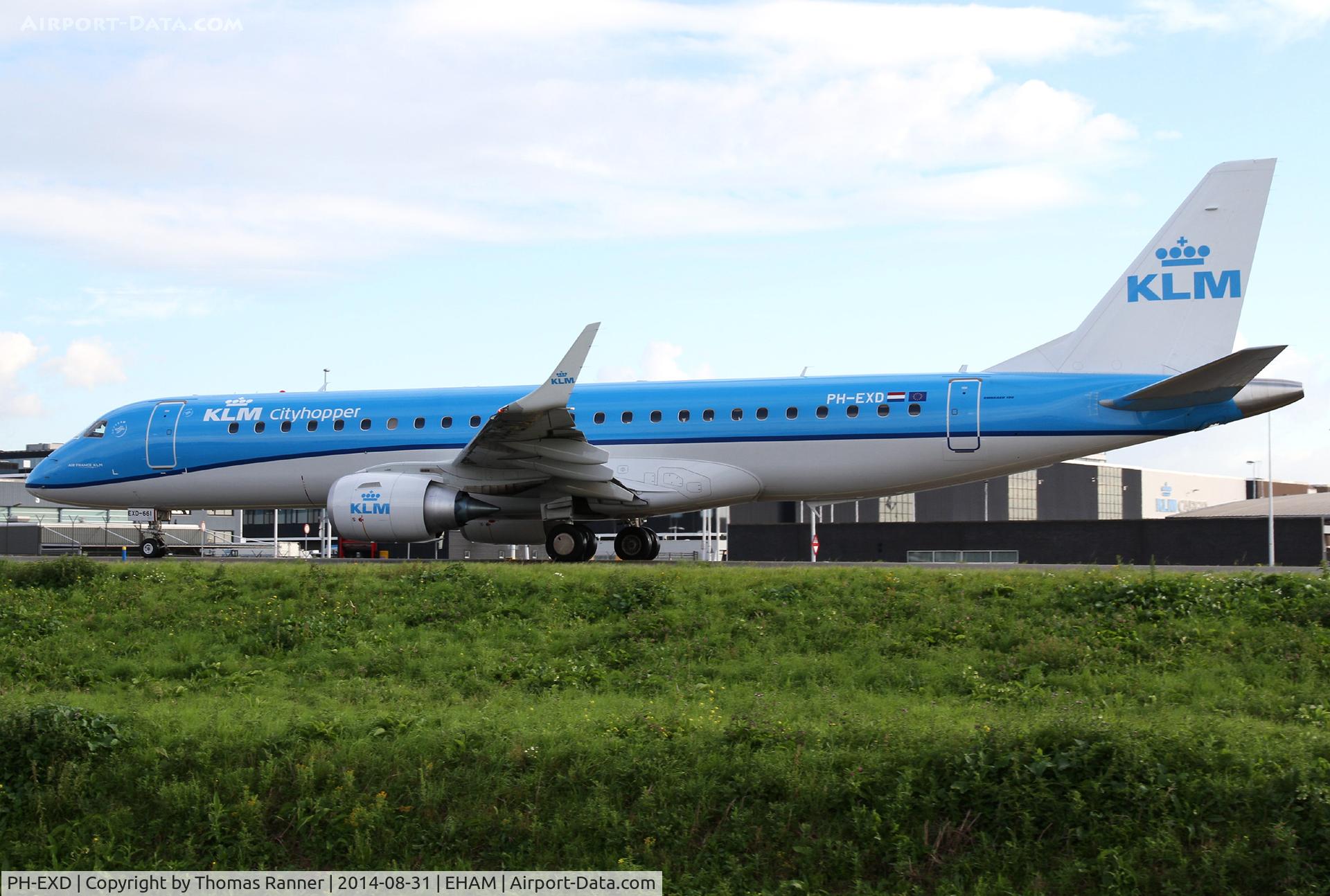 PH-EXD, 2014 Embraer 190LR (ERJ-190-100LR) C/N 19000661, KLM Emb190