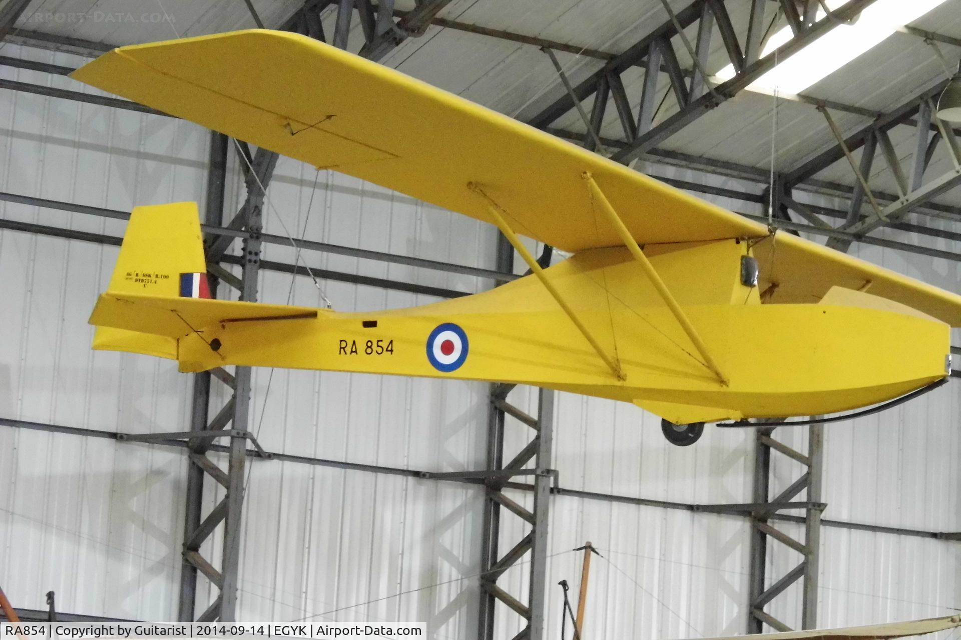 RA854, Slingsby T-7 Cadet TX1 C/N Not found RA854, York Air Museum