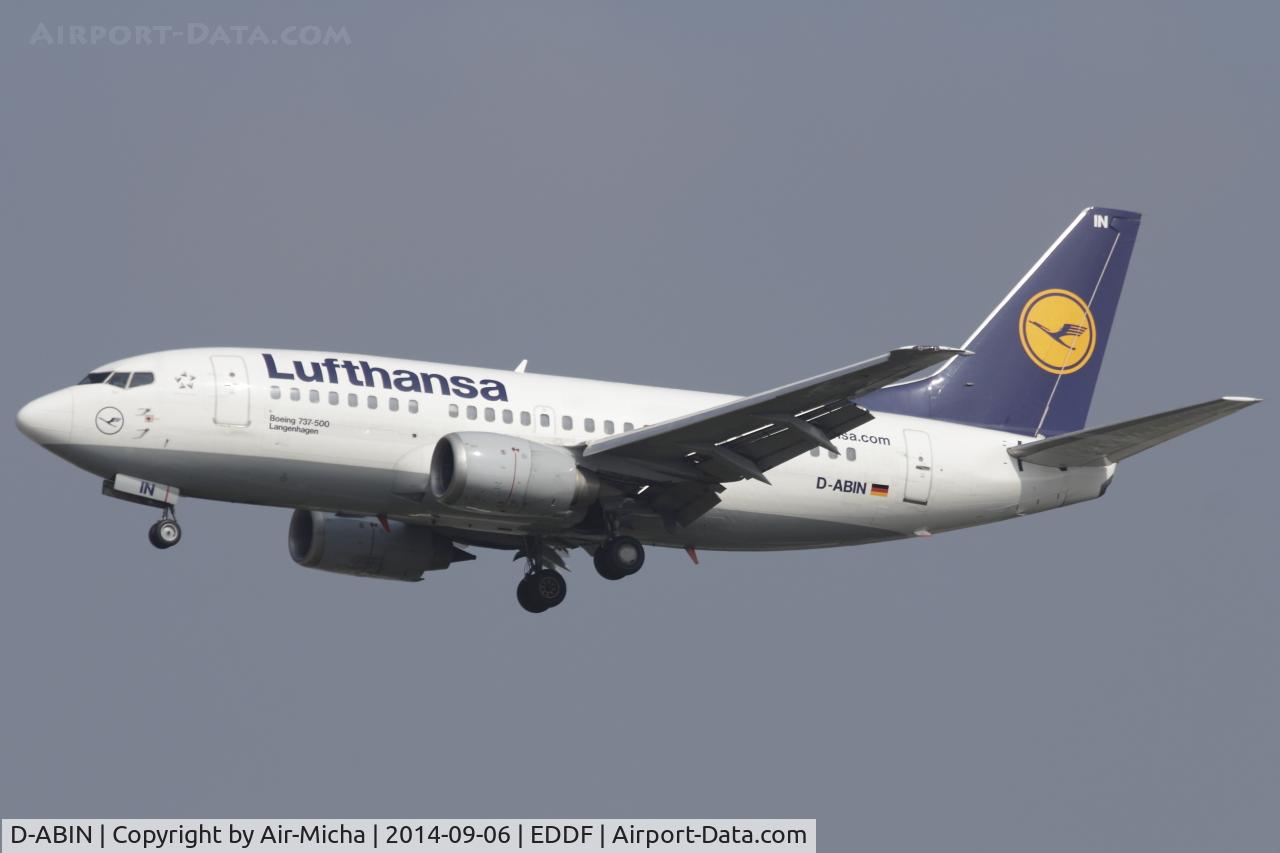 D-ABIN, 1991 Boeing 737-530 C/N 24938, Lufthansa