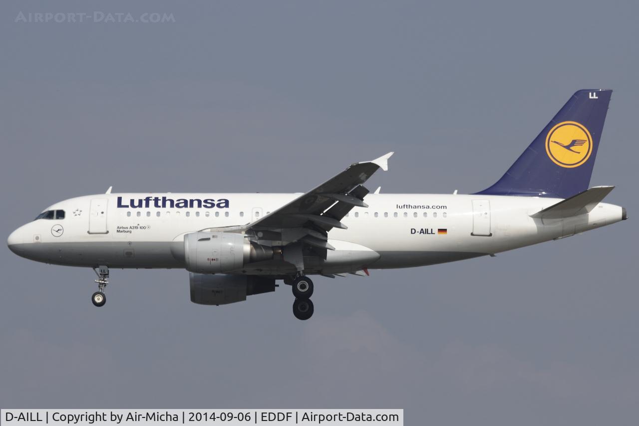 D-AILL, 1997 Airbus A319-114 C/N 689, Lufthansa