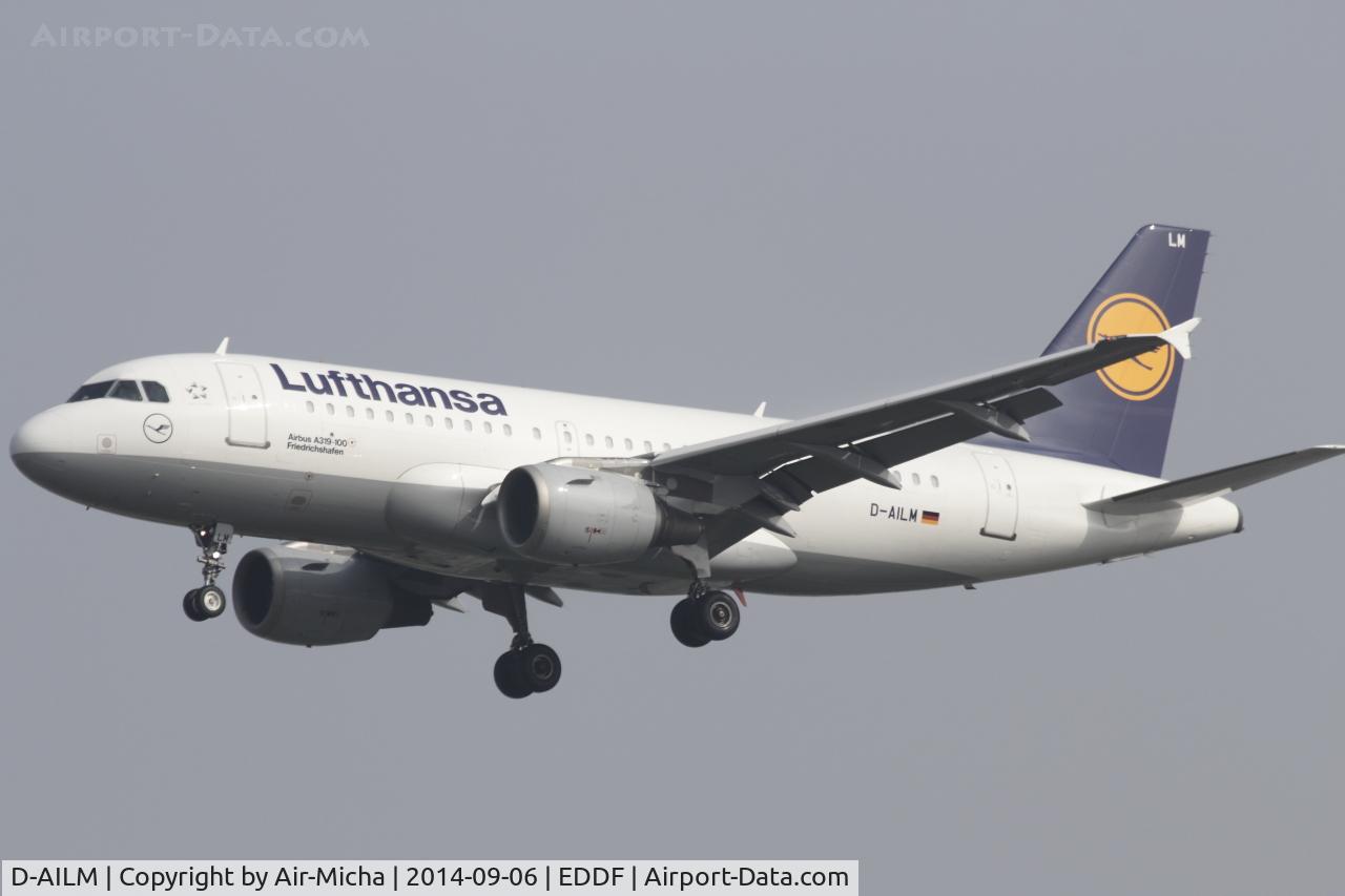 D-AILM, 1997 Airbus A319-114 C/N 694, Lufthansa