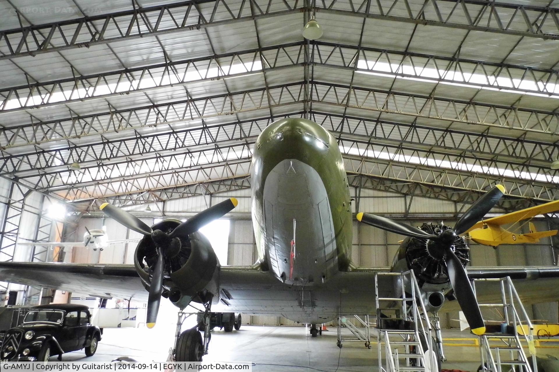 G-AMYJ, 1944 Douglas DC-3C-R-1830-90C (C-47B) C/N 15968/32716, At the York Air Museum. Showing reg as KN353