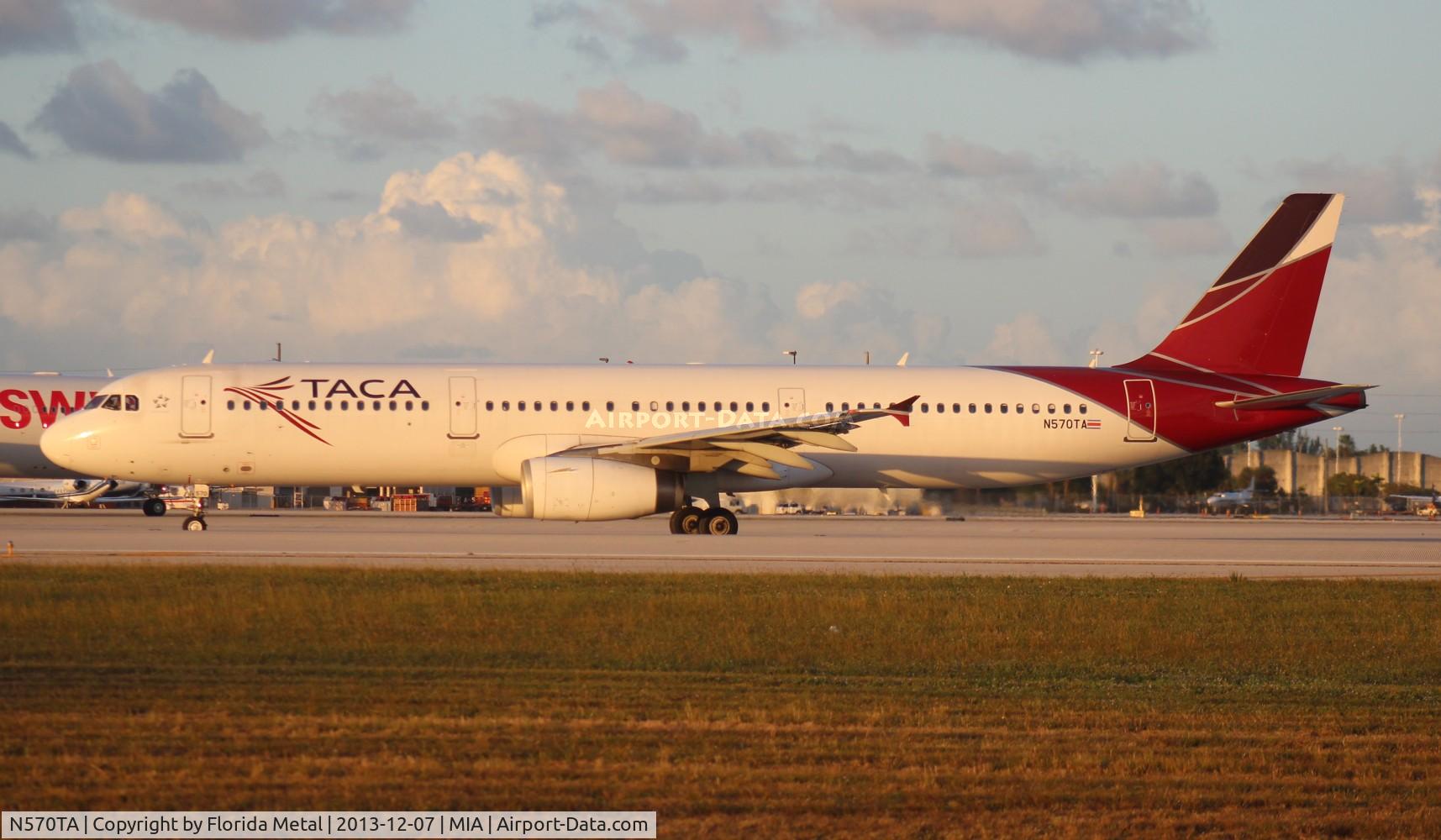 N570TA, Airbus A321-231 C/N 3869, Taca A321