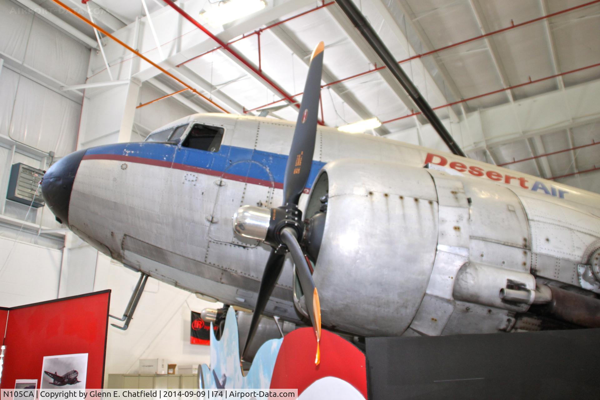 N105CA, 1944 Douglas DC3C-S4C4G (C-47B) C/N 14275, At the Champaign Aviation Museum