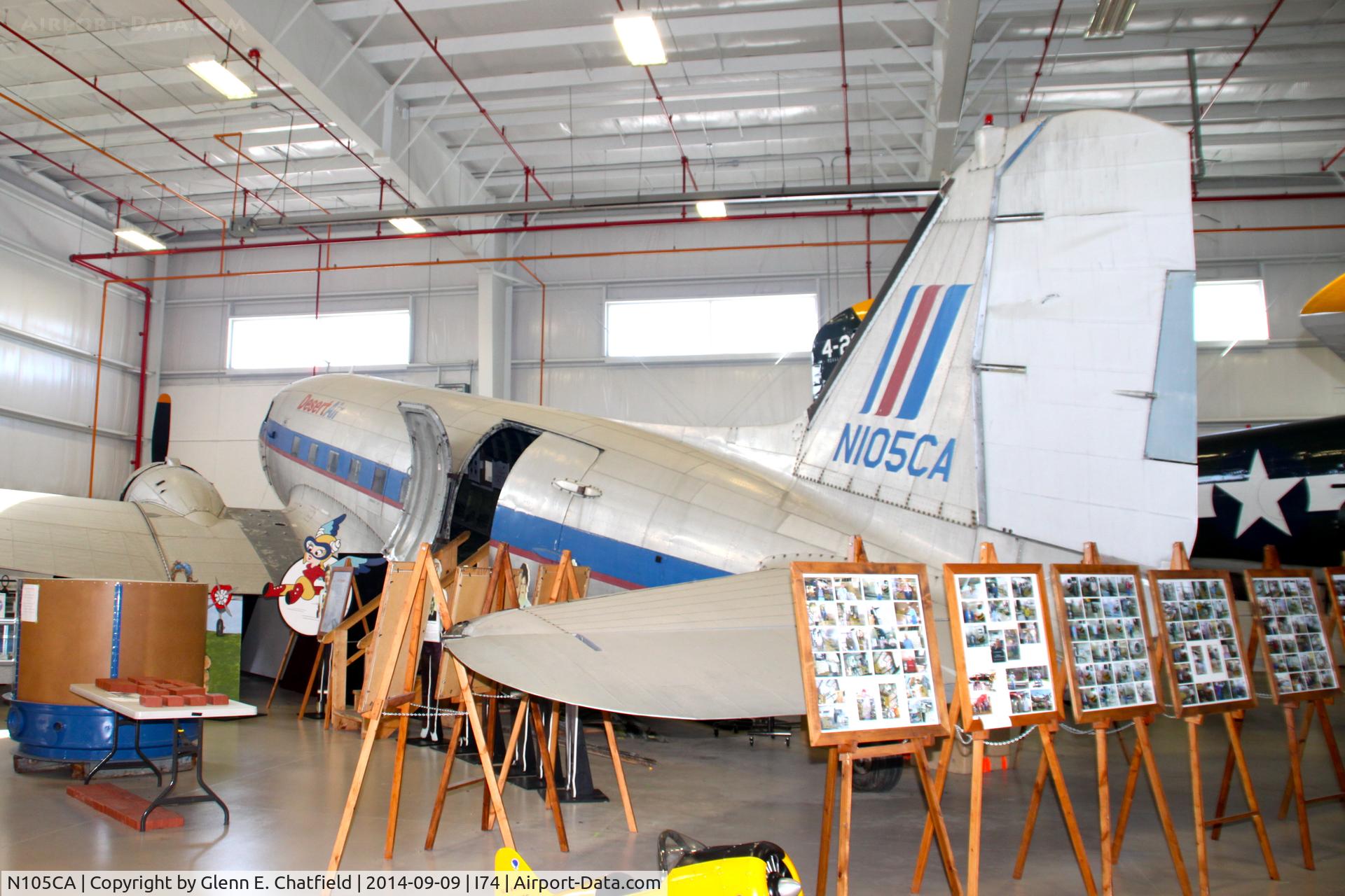 N105CA, 1944 Douglas DC3C-S4C4G (C-47B) C/N 14275, At the Champaign Aviation Museum