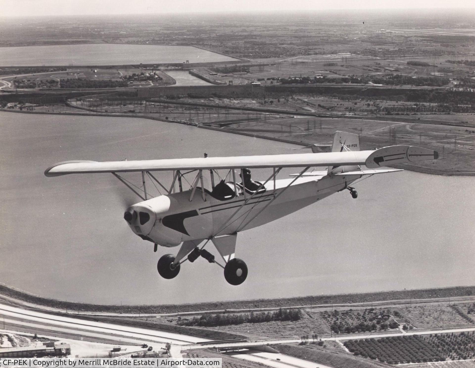 CF-PEK, 1963 Pietenpol MKII C/N 14-61, Taken in the 1960's, location unknown.