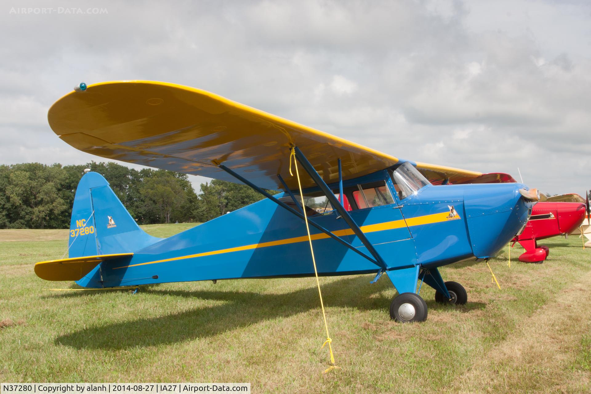 N37280, 1941 Interstate S-1A Cadet C/N 123, At Antique Airfield, Blakesburg