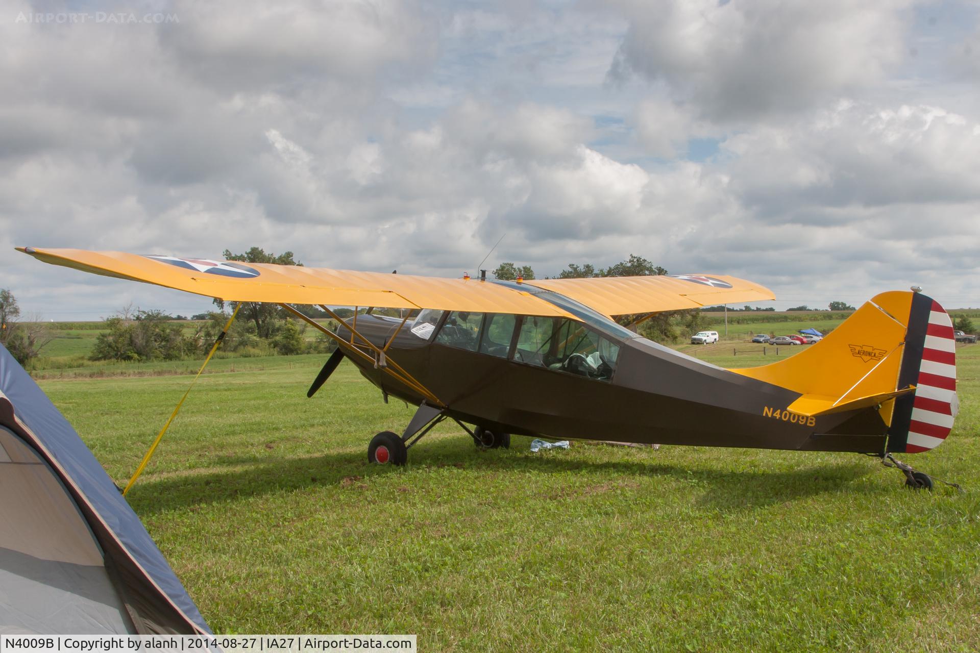 N4009B, Aeronca 7DC C/N 7BCM-380, At Antique Airfield, Blakesburg