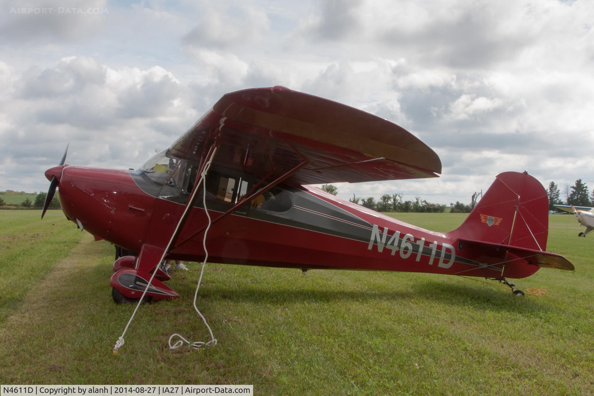 N4611D, 1946 Aeronca 11AC Chief C/N 11AC-1431, At Antique Airfield, Blakesburg