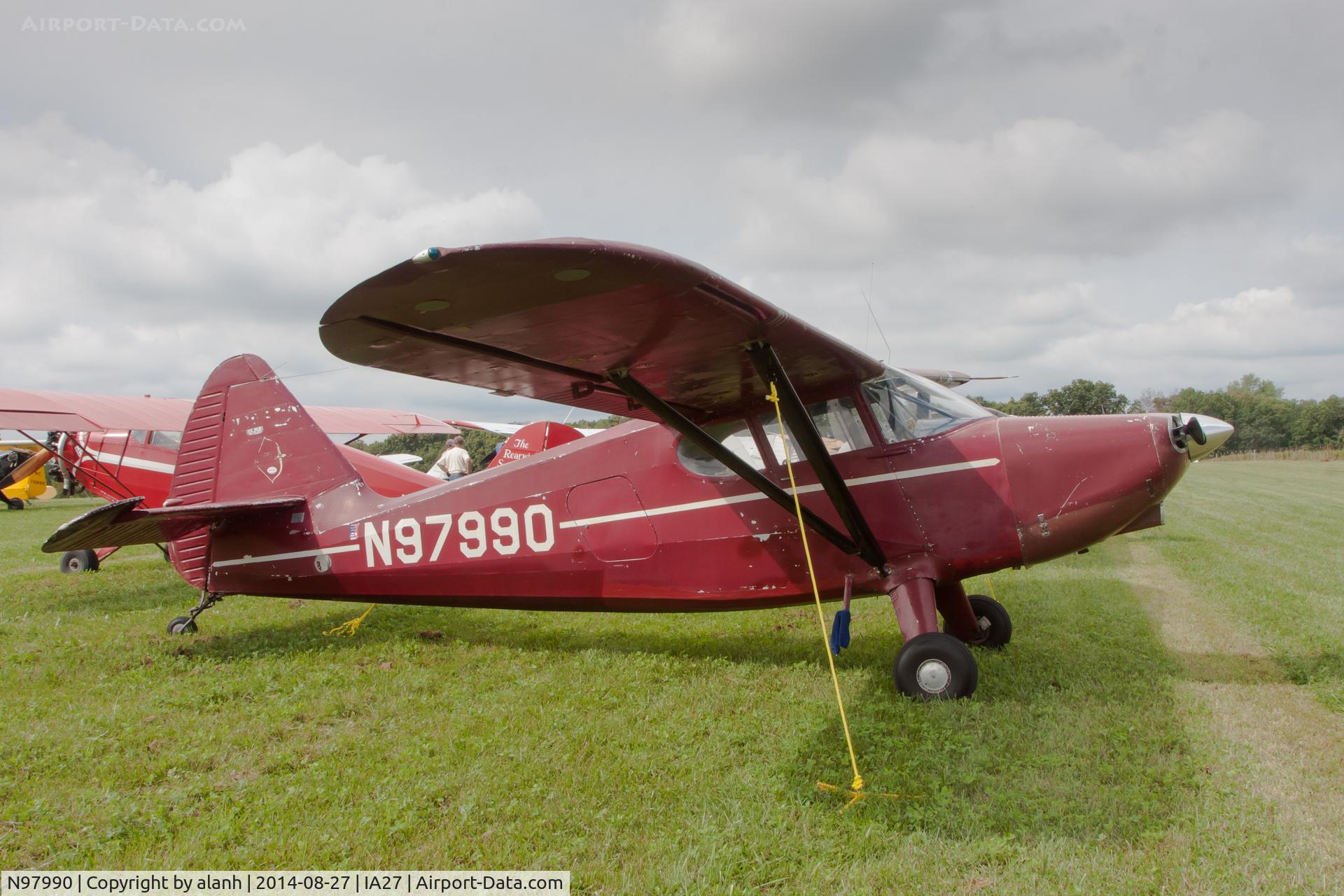 N97990, 1946 Stinson 108-1 Voyager C/N 108-990, At Antique Airfield, Blakesburg