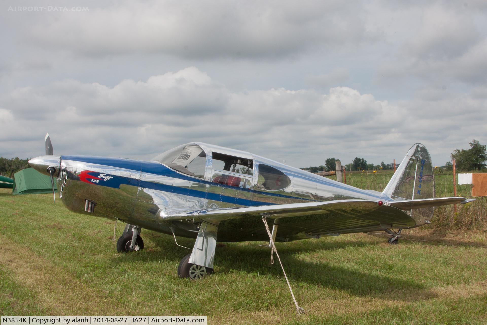 N3854K, 1948 Globe GC-1B Swift C/N 3554, At Antique Airfield, Blakesburg