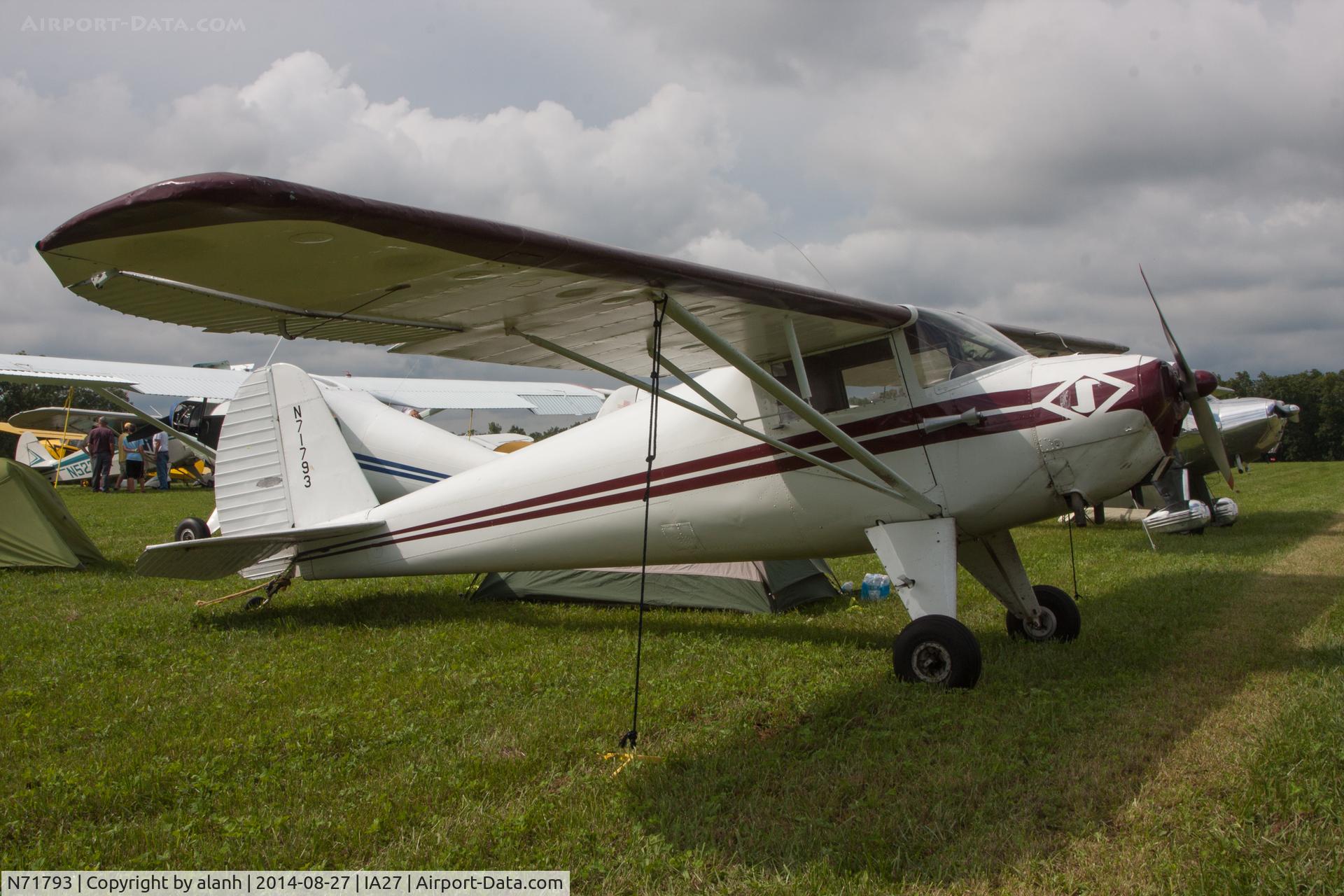 N71793, 1946 Luscombe 8A C/N 3220, At Antique Airfield, Blakesburg