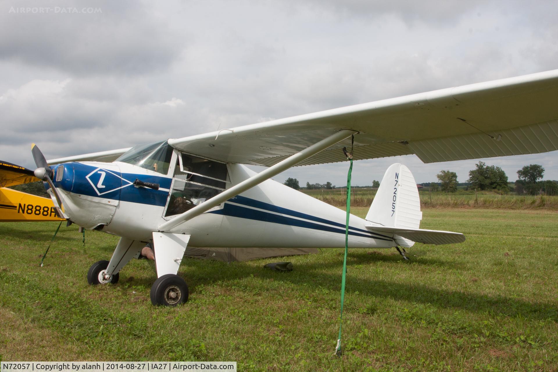 N72057, 1946 Luscombe 8A C/N 3484, At Antique Airfield, Blakesburg