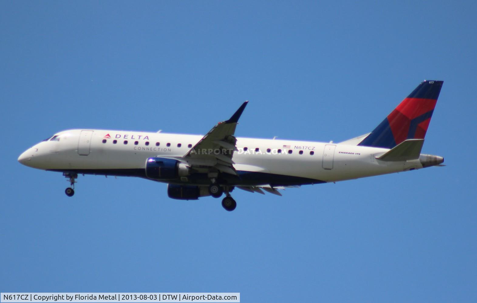 N617CZ, 2008 Embraer 175LR (ERJ-170-200LR) C/N 17000210, Delta E175