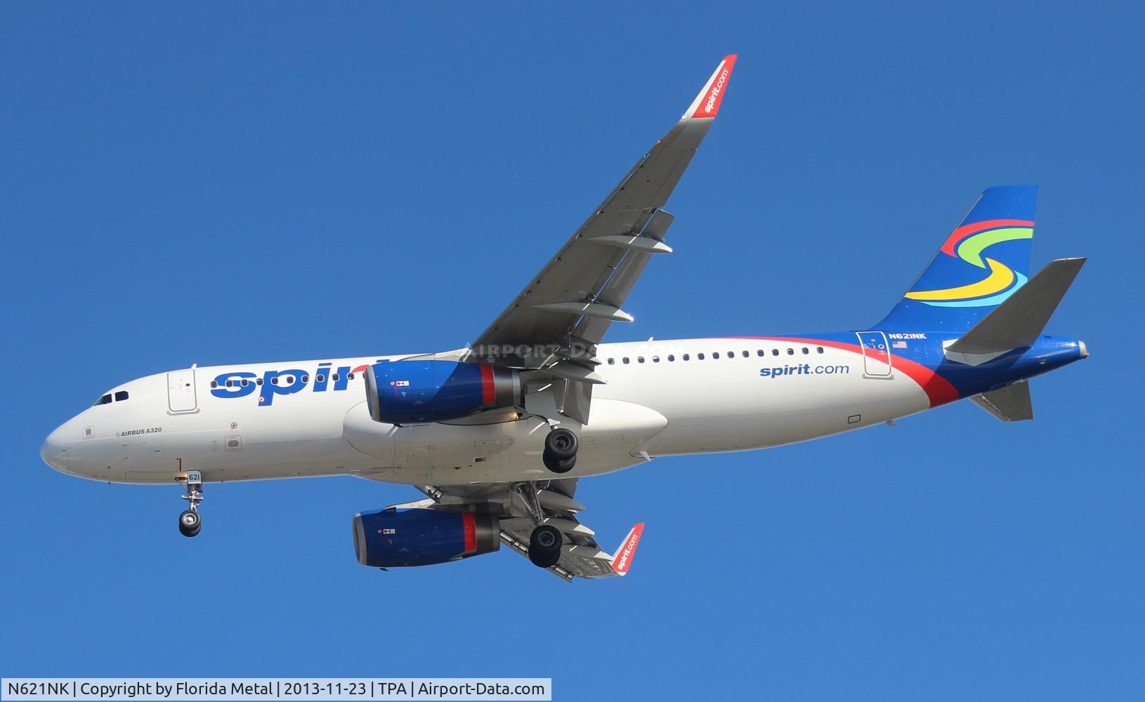N621NK, 2013 Airbus A320-232 C/N 5672, Spirit A320