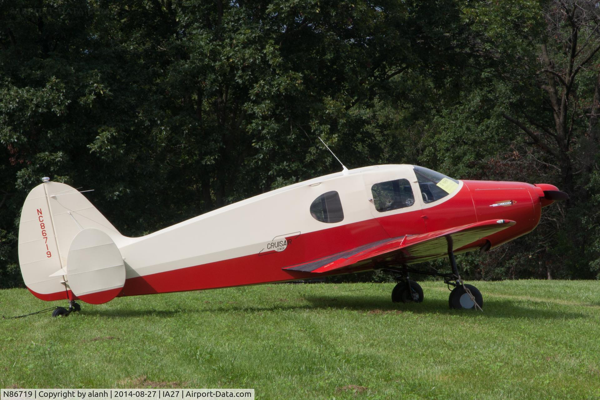 N86719, 1946 Bellanca 14-13 Cruisair Senior C/N 1080, At Antique Airfield, Blakesburg