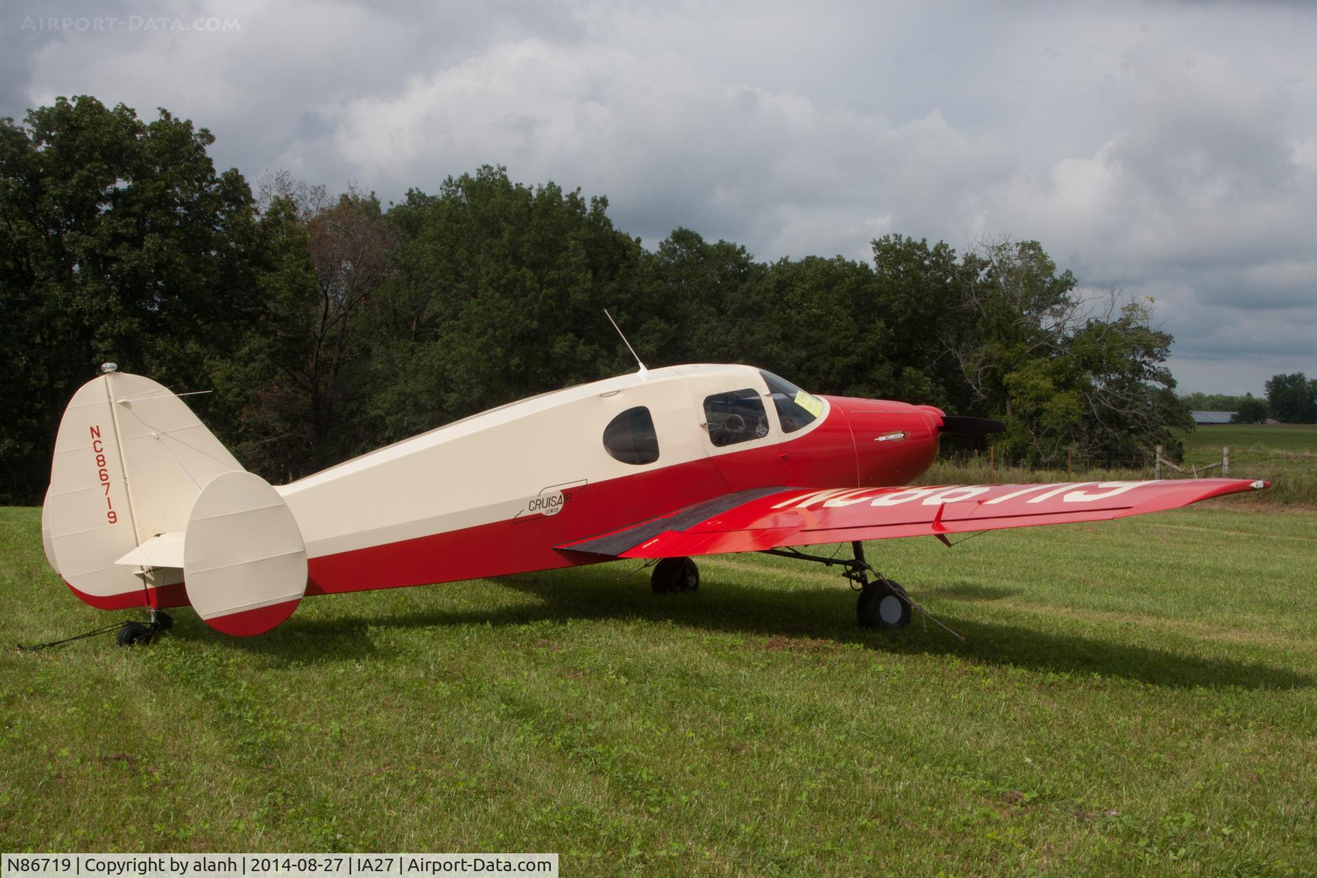 N86719, 1946 Bellanca 14-13 Cruisair Senior C/N 1080, At Antique Airfield, Blakesburg