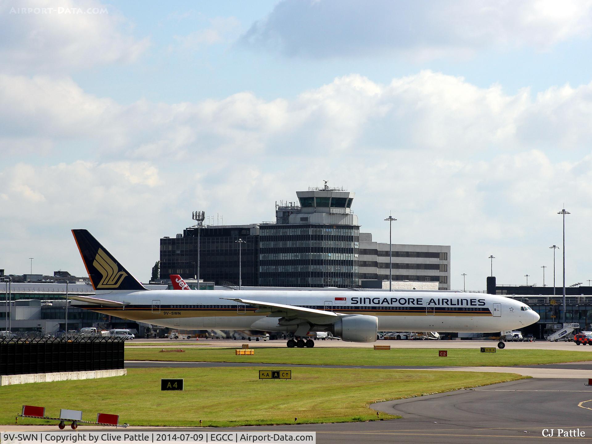 9V-SWN, 2008 Boeing 777-312/ER C/N 34579, Departure from the gate
