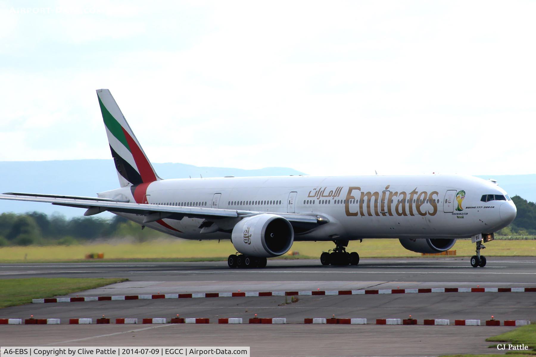 A6-EBS, 2006 Boeing 777-31H/ER C/N 32715, Manchester Taxi
