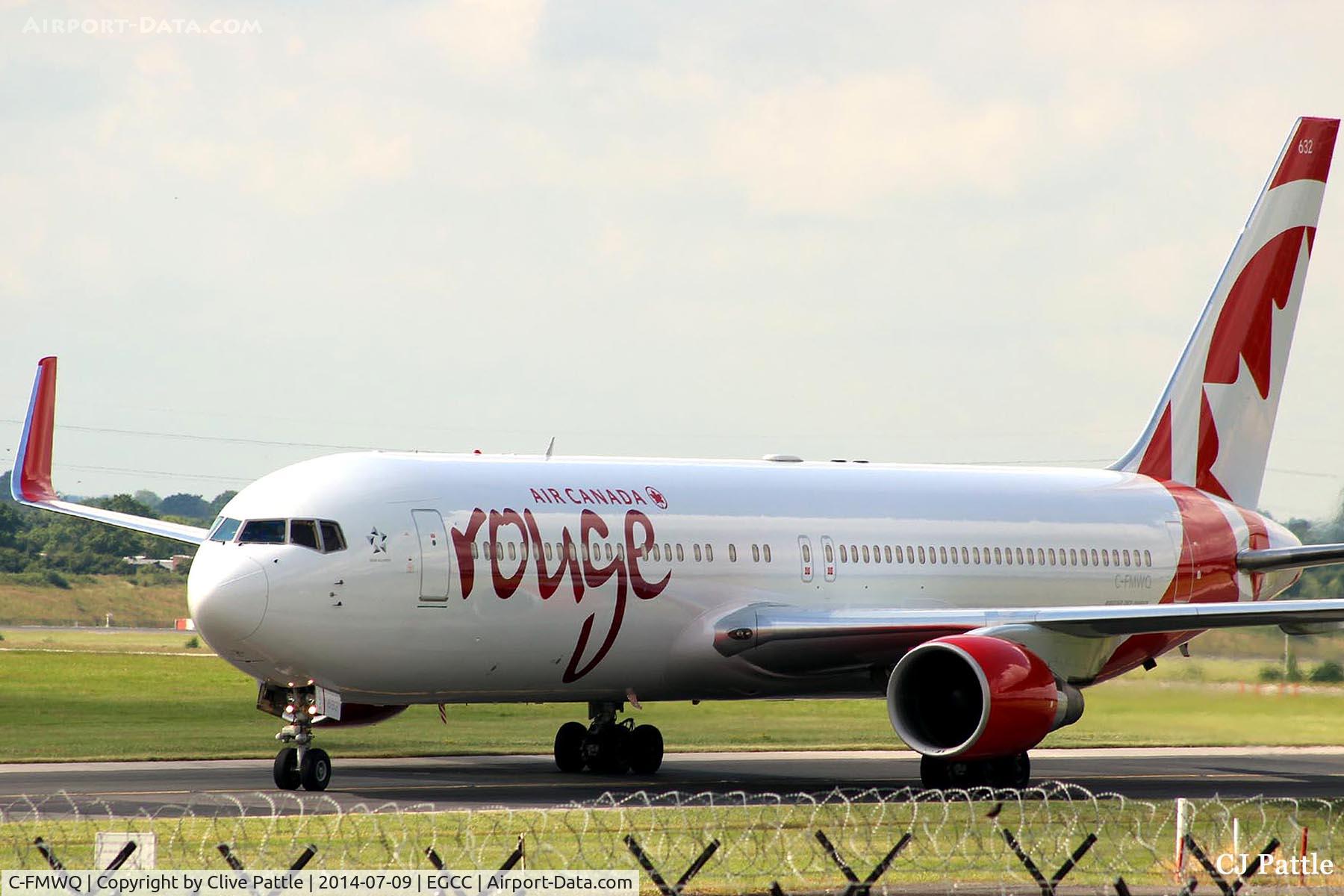 C-FMWQ, 1995 Boeing 767-333/ER C/N 25584, Manchester taxi to gate