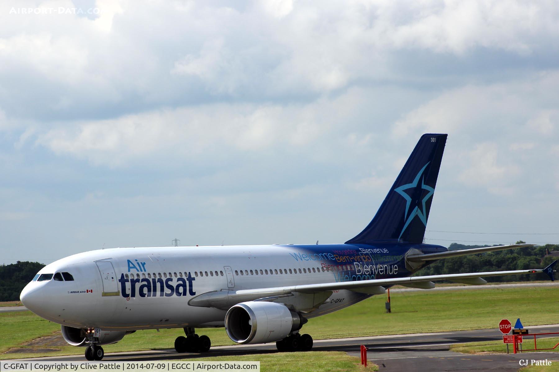 C-GFAT, 1990 Airbus A310-304 C/N 545, Taxi to gate past viewing enclosure