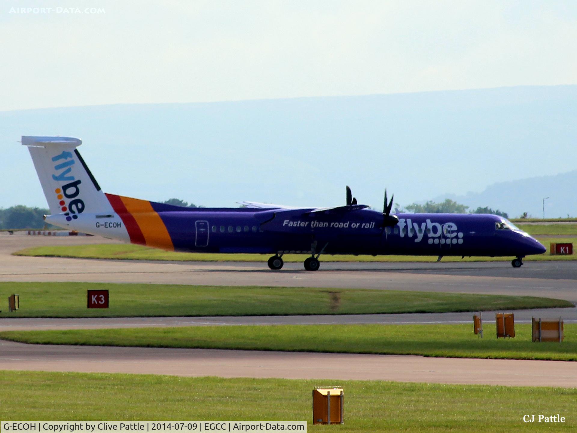 G-ECOH, 2008 De Havilland Canada DHC-8-402Q Dash 8 C/N 4221, Flybe arrival