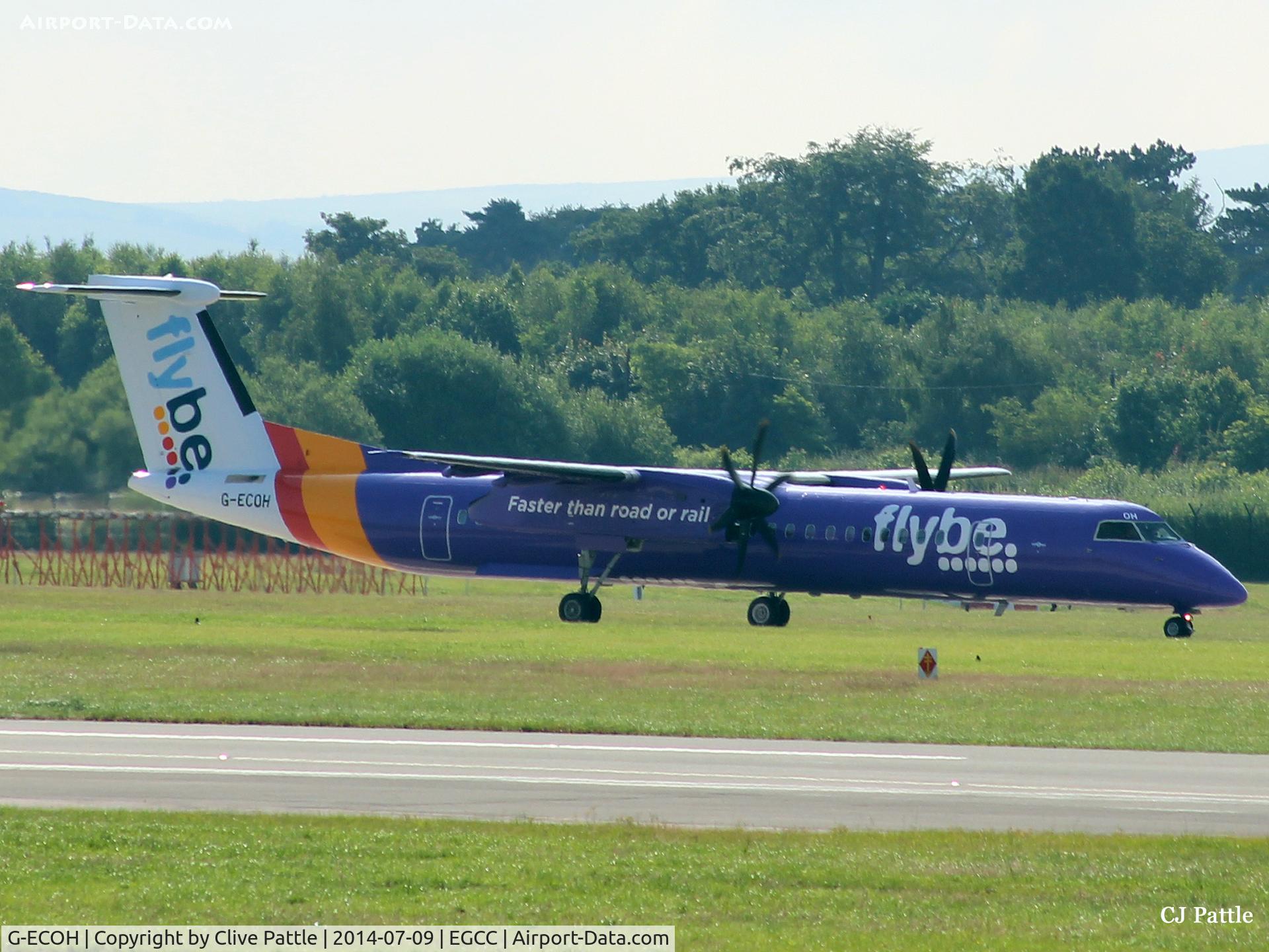 G-ECOH, 2008 De Havilland Canada DHC-8-402Q Dash 8 C/N 4221, Taxi for departure