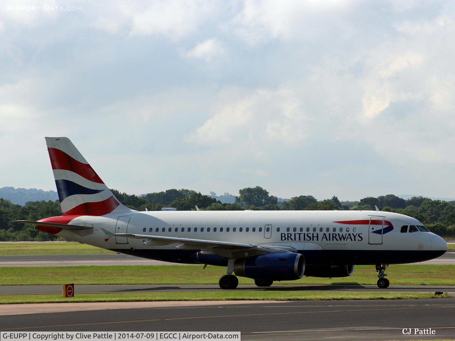 G-EUPP, 2000 Airbus A319-131 C/N 1295, Manchester action