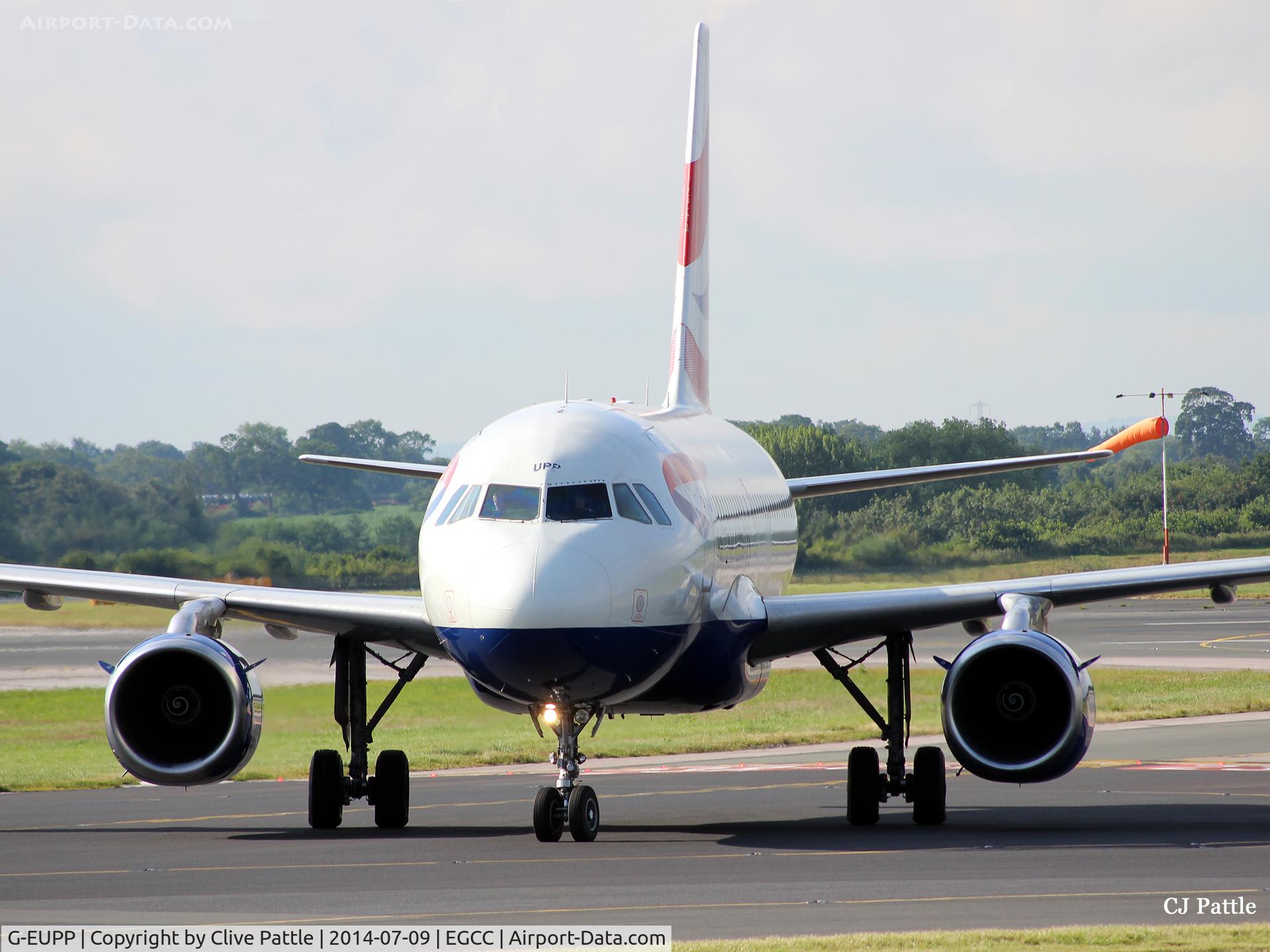 G-EUPP, 2000 Airbus A319-131 C/N 1295, Nose Close-up