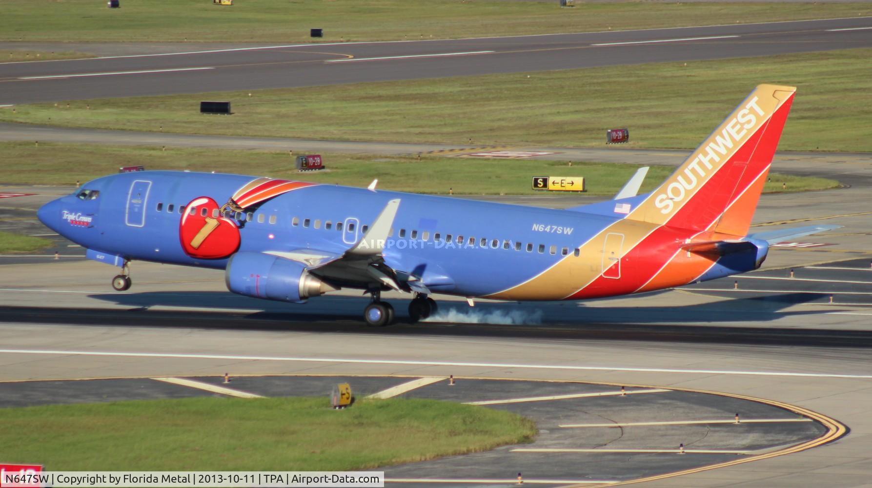 N647SW, 1997 Boeing 737-3H4 C/N 27717, Southwest Triple Crown One 737-300