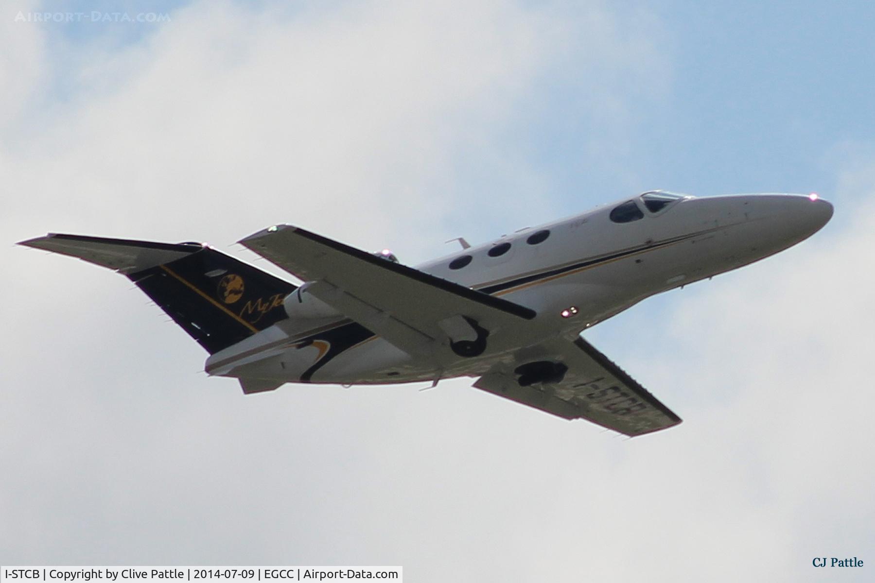 I-STCB, 2010 Cessna 510 Citation Mustang Citation Mustang C/N 510-0330, Take Off climb from Manchester