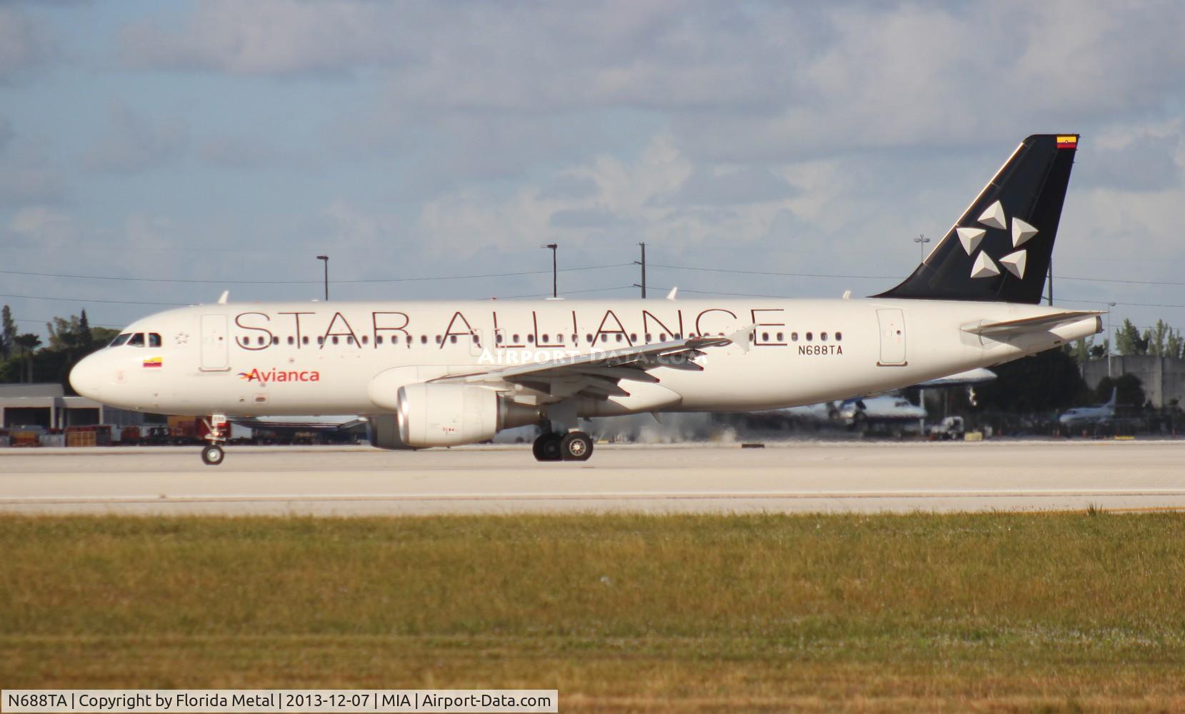 N688TA, 2012 Airbus A320-214 C/N 5243, Taca Star Alliance A320