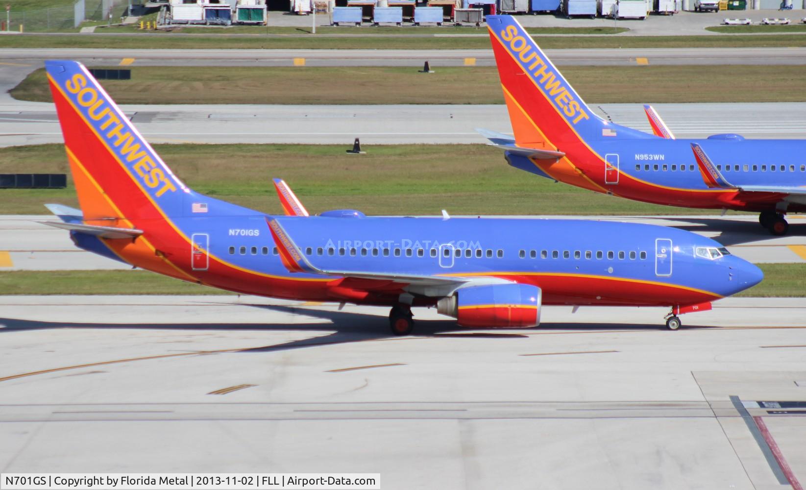 N701GS, 1997 Boeing 737-7H4 C/N 27836, Southwest 737-700