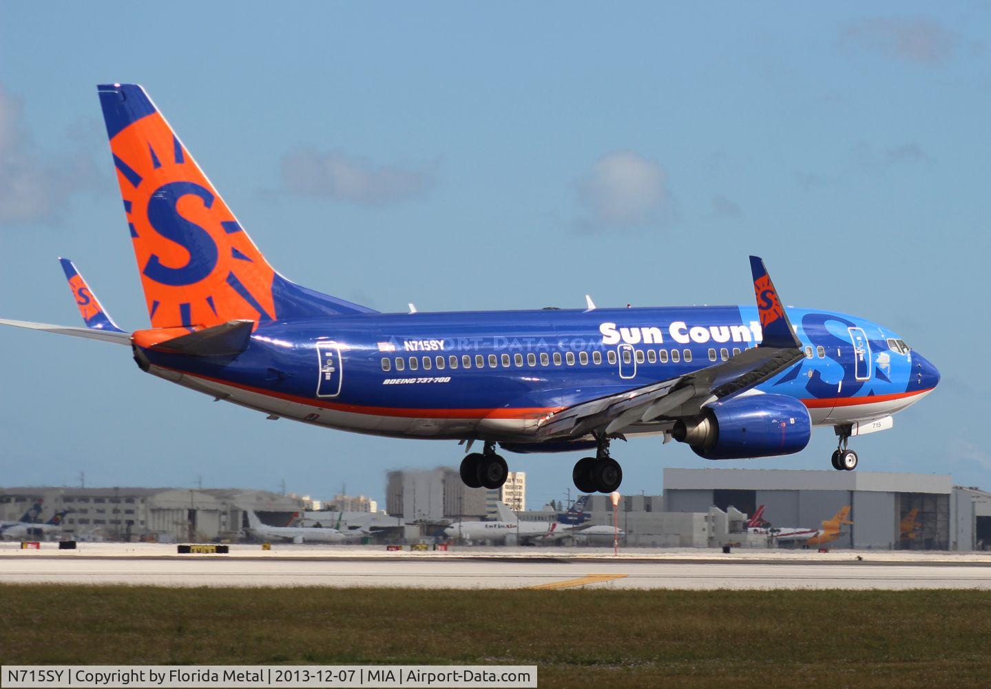 N715SY, 2004 Boeing 737-752 C/N 33787, Sun Country 737-700
