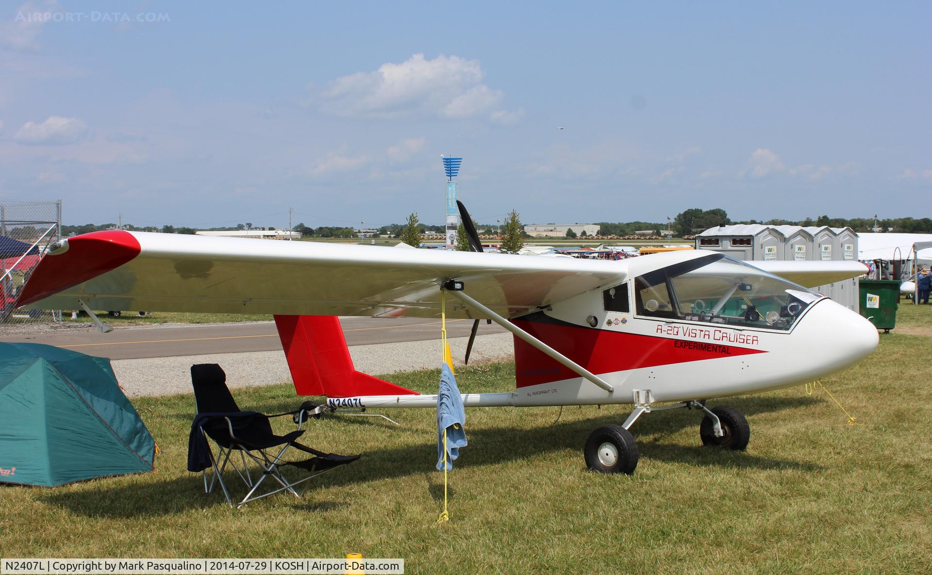 N2407L, 2000 Spectrum Aircraft Corp SA-20C VISTA C/N SA-20C-001, SA-20C VISTA