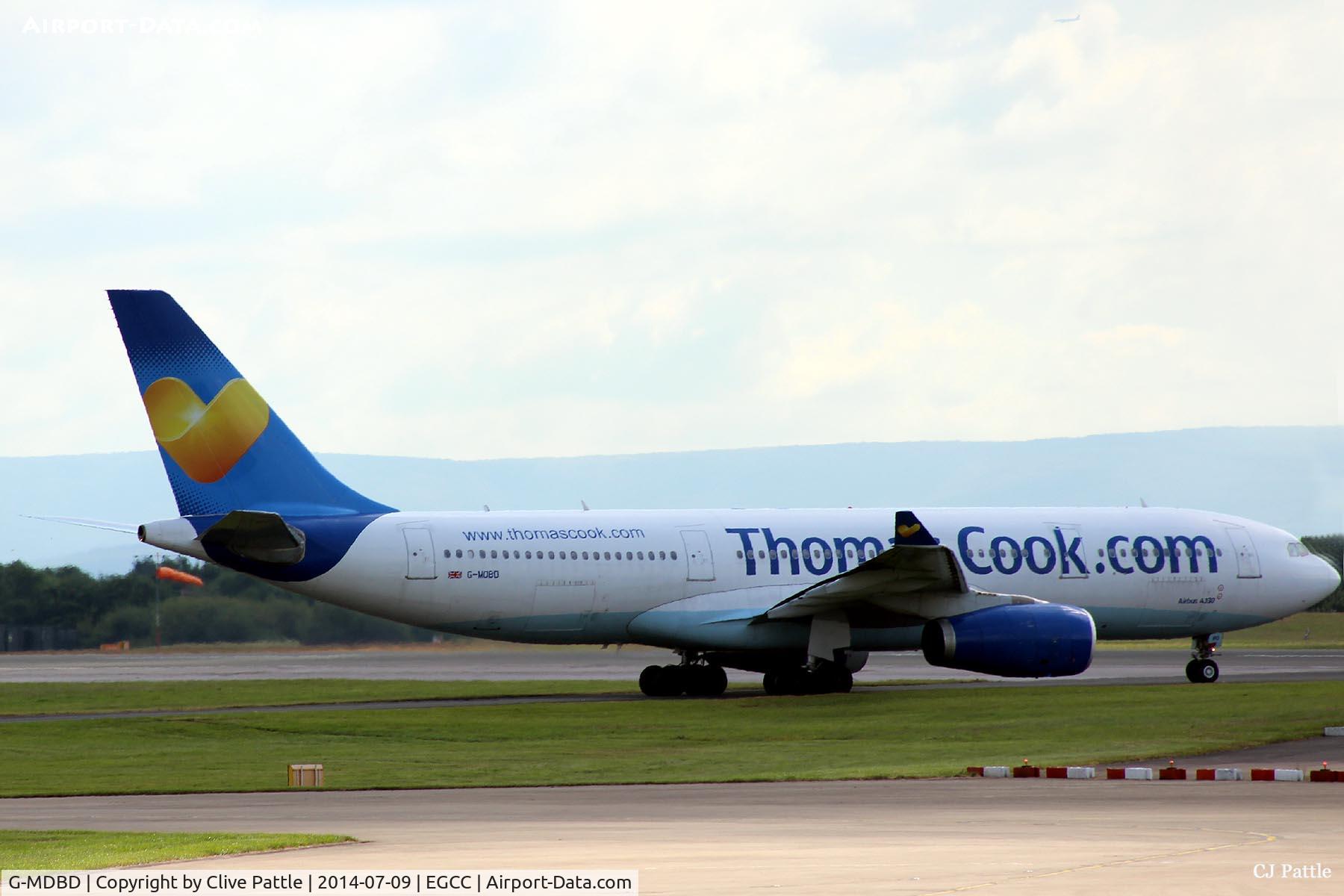 G-MDBD, 1999 Airbus A330-243 C/N 266, EGCC action