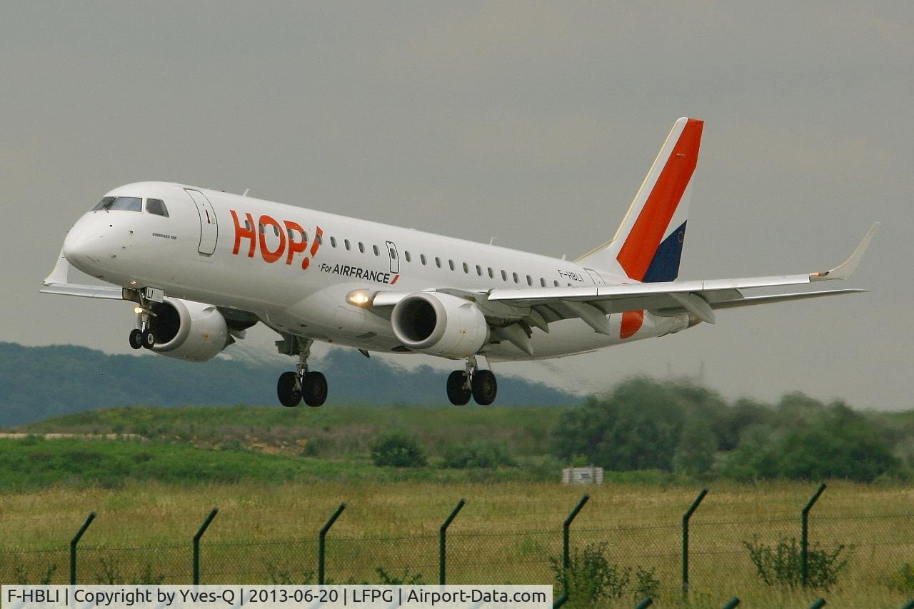 F-HBLI, 2009 Embraer 190LR (ERJ-190-100LR) C/N 19000298, Embraer ERJ-190LR, On final Rwy 26L, Roissy Charles De Gaulle Airport (LFPG-CDG)