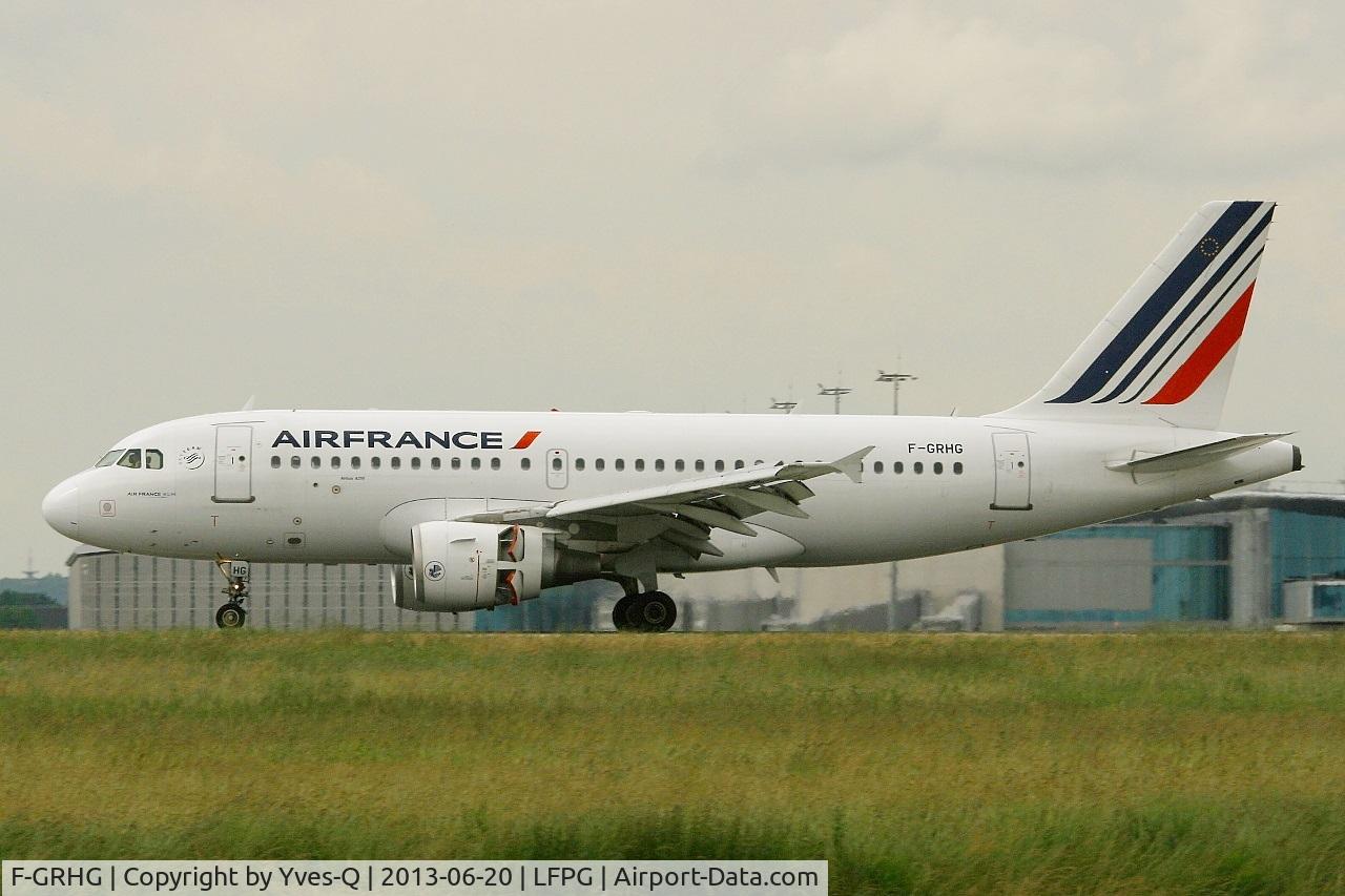 F-GRHG, 1999 Airbus A319-111 C/N 1036, Airbus A319-111, Landing Rwy 26L, Roissy Charles De Gaulle Airport (LFPG-CDG)