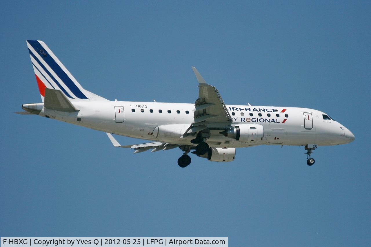 F-HBXG, 2009 Embraer 170ST (ERJ-170-100ST) C/N 17000301, Embraer ERJ-170-100ST, Short approach Rwy 08R, Roissy Charles De Gaulle Airport (LFPG-CDG)
