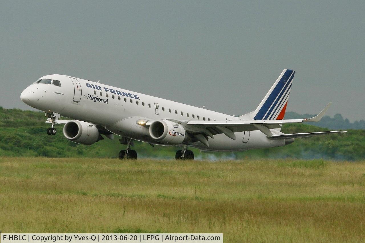 F-HBLC, 2007 Embraer 190AR (ERJ-190-100IGW) C/N 19000080, Embraer ERJ-190LR, Landing Rwy 26L, Roissy Charles De Gaulle Airport (LFPG-CDG)