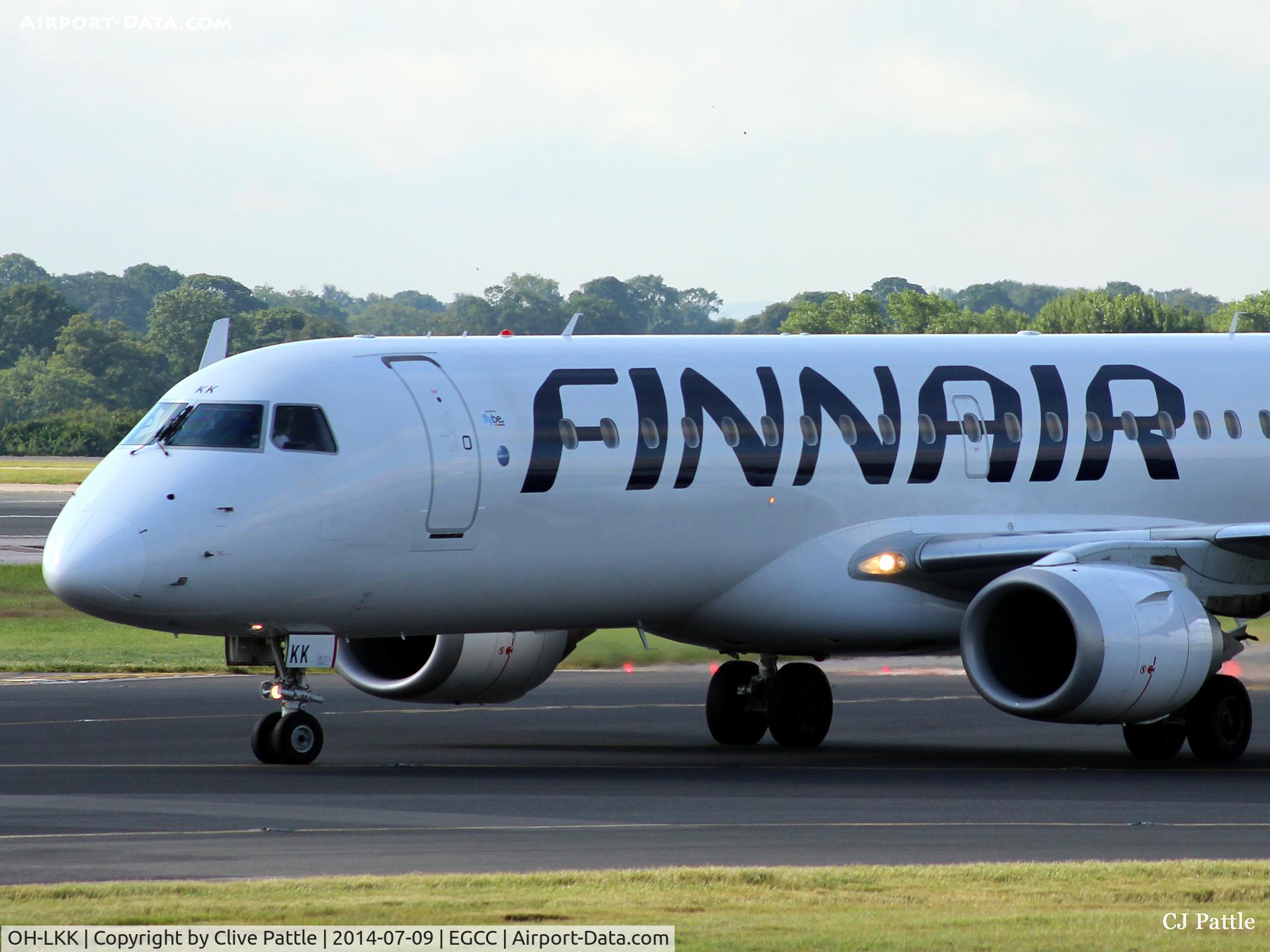 OH-LKK, 2007 Embraer 190LR (ERJ-190-100LR) C/N 19000127, Manchester action