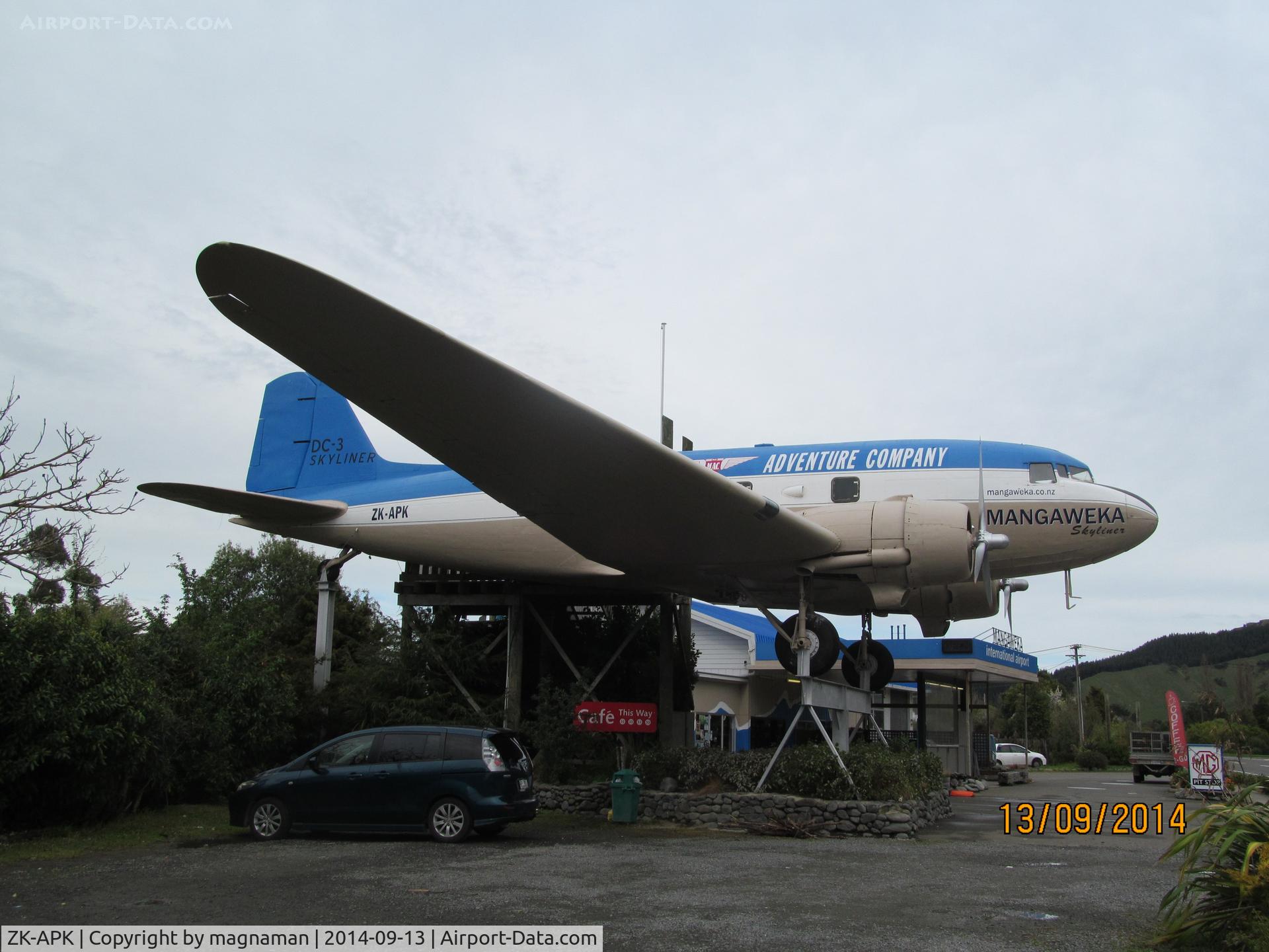 ZK-APK, 1945 Douglas C-47B Skytrain C/N 34227, side view
