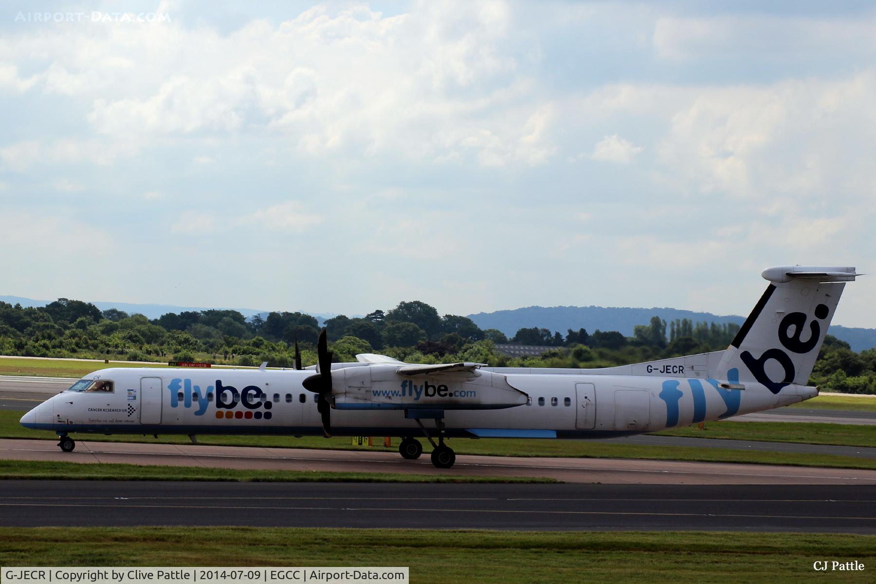 G-JECR, 2006 De Havilland Canada DHC-8-402Q Dash 8 C/N 4139, Manchester arrival