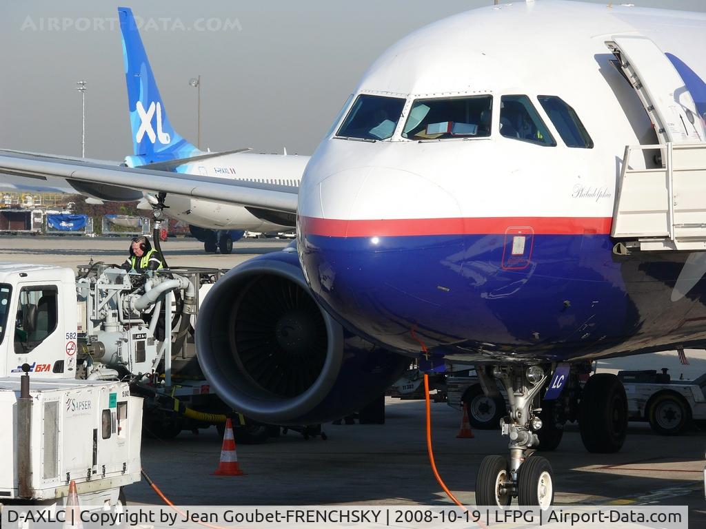 D-AXLC, 2001 Airbus A320-214 C/N 1564, XL Airways Germany at CDG T1