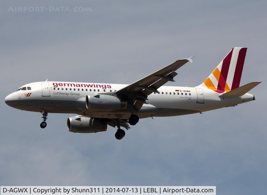 D-AGWX, 2013 Airbus A319-132 C/N 5569, Landing rwy 25R