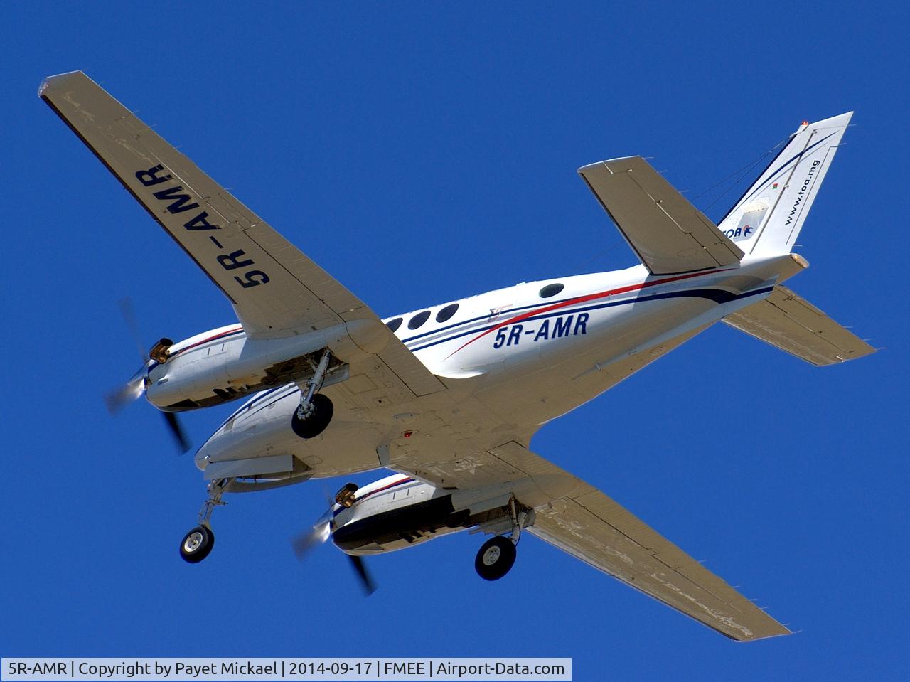 5R-AMR, 1996 Raytheon C90A King Air C/N LJ-1454, Taking off from rwy 12