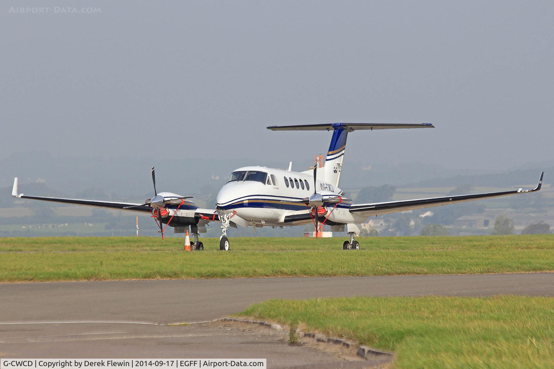 G-CWCD, 2014 Hawker Beechcraft B200GT King Air C/N BY-198, Visiting Super Kingair, East Midlands based, seen parked at EGFF.